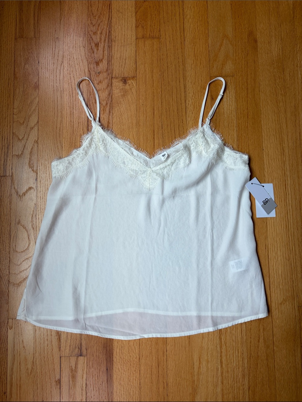 bp Lace-Trim Ivory Camisole